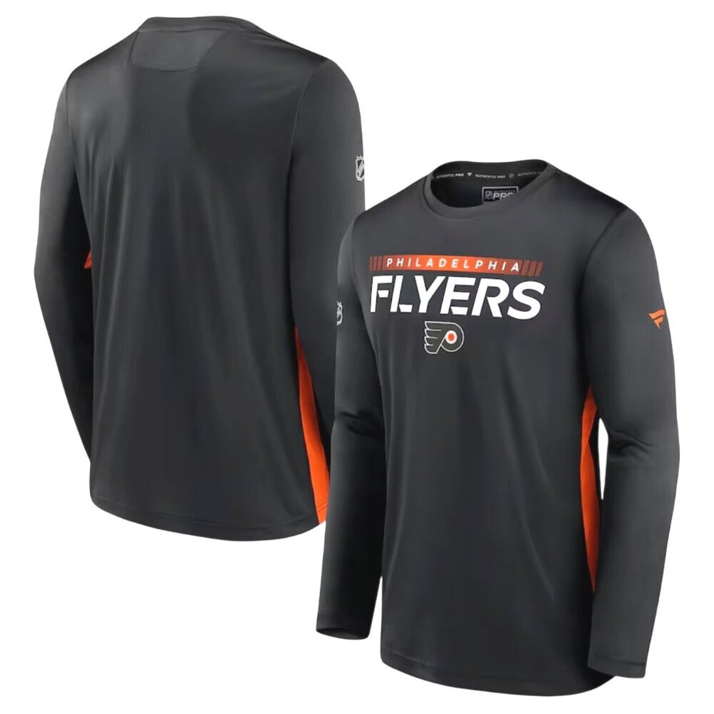 Philadelphia Flyers NHL Authentic Pro Fanatics Long Sleeve T-Shirt 5XL